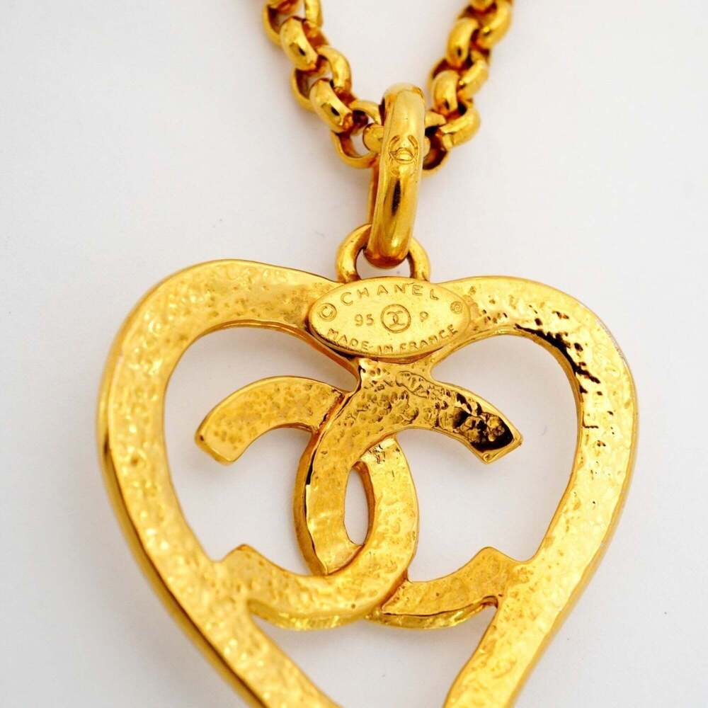 CHANEL Gold Logo Necklace - Picture 5 of 6